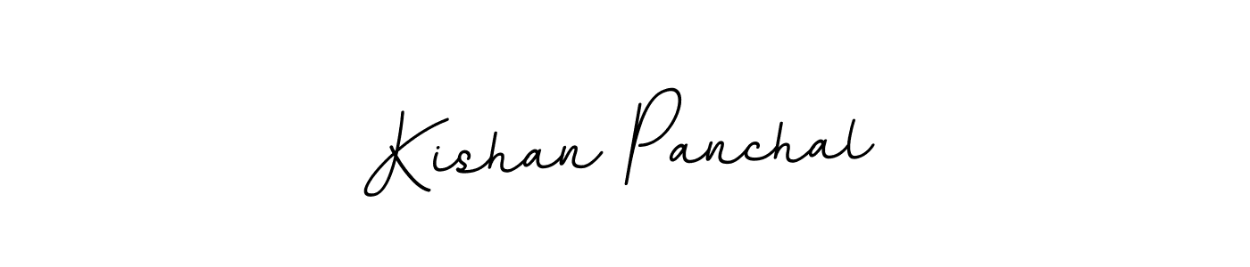 Design your own signature with our free online signature maker. With this signature software, you can create a handwritten (BallpointsItalic-DORy9) signature for name Kishan Panchal. Kishan Panchal signature style 11 images and pictures png