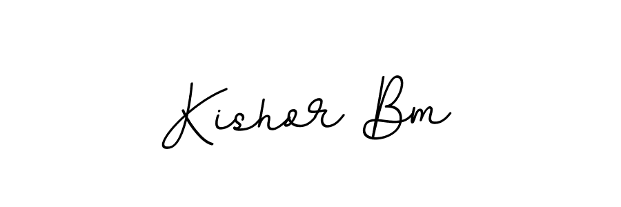 How to make Kishor Bm signature? BallpointsItalic-DORy9 is a professional autograph style. Create handwritten signature for Kishor Bm name. Kishor Bm signature style 11 images and pictures png