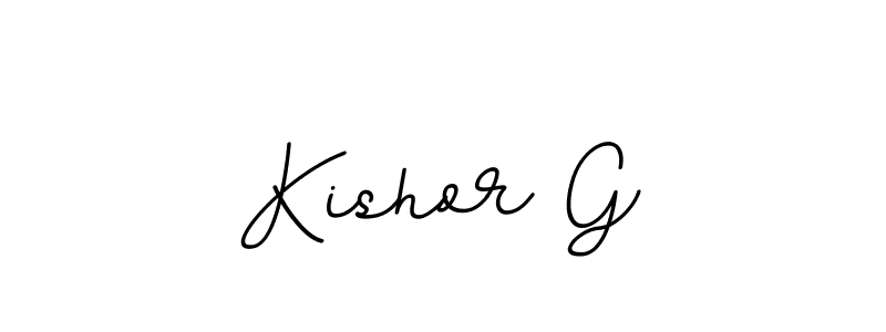 Make a beautiful signature design for name Kishor G. With this signature (BallpointsItalic-DORy9) style, you can create a handwritten signature for free. Kishor G signature style 11 images and pictures png