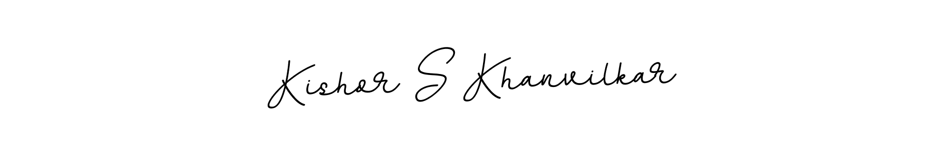 Use a signature maker to create a handwritten signature online. With this signature software, you can design (BallpointsItalic-DORy9) your own signature for name Kishor S Khanvilkar. Kishor S Khanvilkar signature style 11 images and pictures png