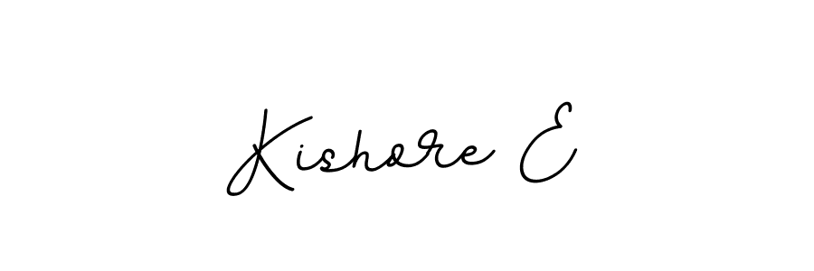 Create a beautiful signature design for name Kishore E. With this signature (BallpointsItalic-DORy9) fonts, you can make a handwritten signature for free. Kishore E signature style 11 images and pictures png