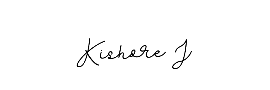 How to make Kishore J name signature. Use BallpointsItalic-DORy9 style for creating short signs online. This is the latest handwritten sign. Kishore J signature style 11 images and pictures png
