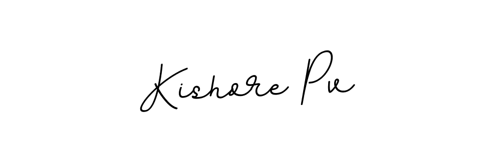 How to make Kishore Pv signature? BallpointsItalic-DORy9 is a professional autograph style. Create handwritten signature for Kishore Pv name. Kishore Pv signature style 11 images and pictures png