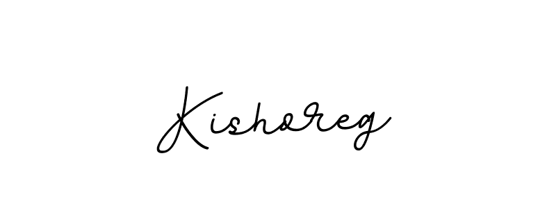 Use a signature maker to create a handwritten signature online. With this signature software, you can design (BallpointsItalic-DORy9) your own signature for name Kishoreg. Kishoreg signature style 11 images and pictures png