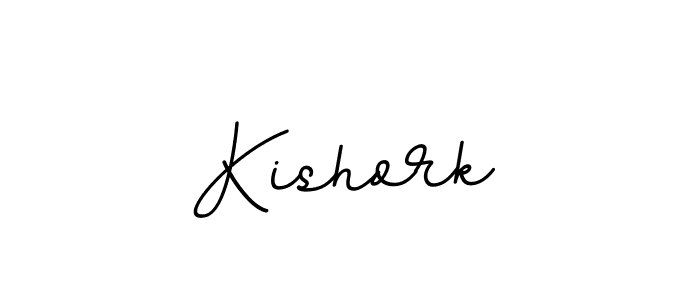 You should practise on your own different ways (BallpointsItalic-DORy9) to write your name (Kishork) in signature. don't let someone else do it for you. Kishork signature style 11 images and pictures png
