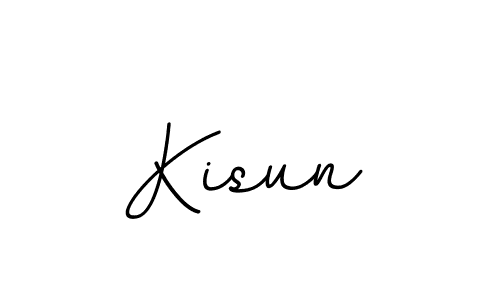 Design your own signature with our free online signature maker. With this signature software, you can create a handwritten (BallpointsItalic-DORy9) signature for name Kisun. Kisun signature style 11 images and pictures png