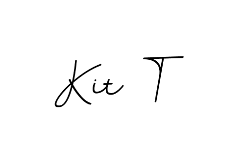 It looks lik you need a new signature style for name Kit T. Design unique handwritten (BallpointsItalic-DORy9) signature with our free signature maker in just a few clicks. Kit T signature style 11 images and pictures png