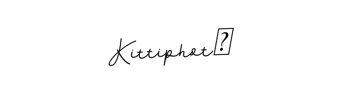 Use a signature maker to create a handwritten signature online. With this signature software, you can design (BallpointsItalic-DORy9) your own signature for name Kittiphot​. Kittiphot​ signature style 11 images and pictures png