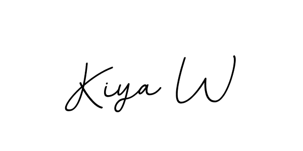 You should practise on your own different ways (BallpointsItalic-DORy9) to write your name (Kiya W) in signature. don't let someone else do it for you. Kiya W signature style 11 images and pictures png