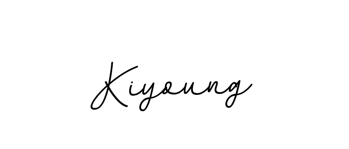 Use a signature maker to create a handwritten signature online. With this signature software, you can design (BallpointsItalic-DORy9) your own signature for name Kiyoung. Kiyoung signature style 11 images and pictures png