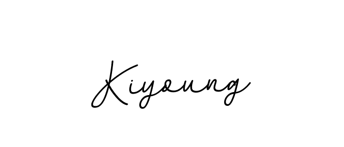 Use a signature maker to create a handwritten signature online. With this signature software, you can design (BallpointsItalic-DORy9) your own signature for name Kiyoung. Kiyoung signature style 11 images and pictures png