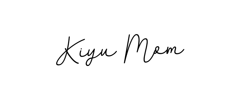 You should practise on your own different ways (BallpointsItalic-DORy9) to write your name (Kiyu Mom) in signature. don't let someone else do it for you. Kiyu Mom signature style 11 images and pictures png