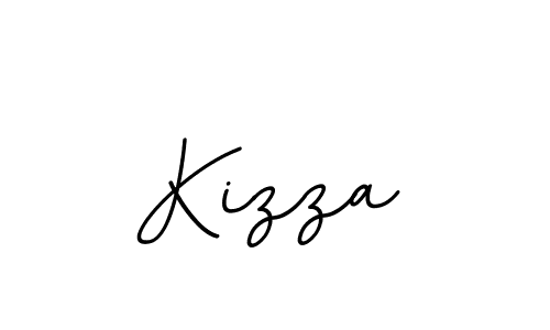 Use a signature maker to create a handwritten signature online. With this signature software, you can design (BallpointsItalic-DORy9) your own signature for name Kizza. Kizza signature style 11 images and pictures png
