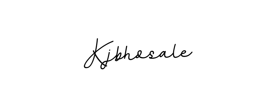 Use a signature maker to create a handwritten signature online. With this signature software, you can design (BallpointsItalic-DORy9) your own signature for name Kjbhosale. Kjbhosale signature style 11 images and pictures png