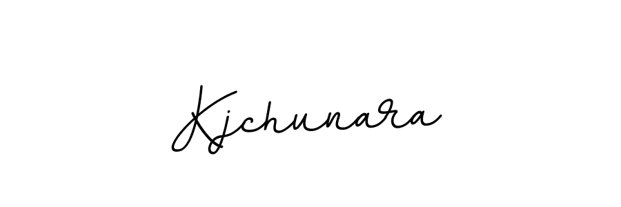 Design your own signature with our free online signature maker. With this signature software, you can create a handwritten (BallpointsItalic-DORy9) signature for name Kjchunara. Kjchunara signature style 11 images and pictures png