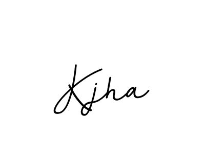Use a signature maker to create a handwritten signature online. With this signature software, you can design (BallpointsItalic-DORy9) your own signature for name Kjha. Kjha signature style 11 images and pictures png