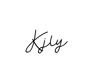 This is the best signature style for the Kjly name. Also you like these signature font (BallpointsItalic-DORy9). Mix name signature. Kjly signature style 11 images and pictures png