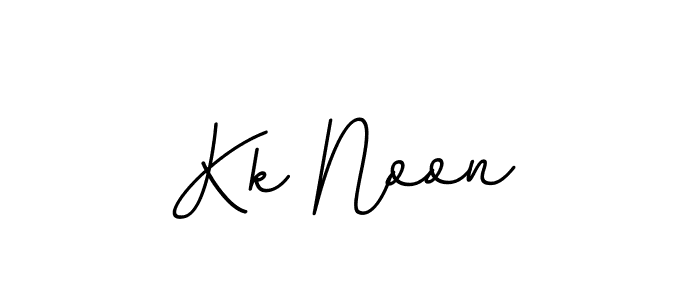 This is the best signature style for the Kk Noon name. Also you like these signature font (BallpointsItalic-DORy9). Mix name signature. Kk Noon signature style 11 images and pictures png