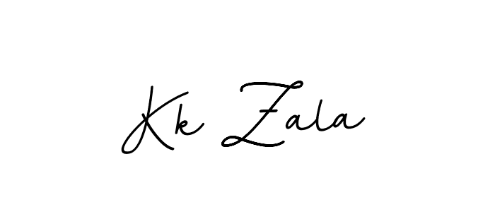 Make a beautiful signature design for name Kk Zala. With this signature (BallpointsItalic-DORy9) style, you can create a handwritten signature for free. Kk Zala signature style 11 images and pictures png