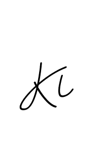 Use a signature maker to create a handwritten signature online. With this signature software, you can design (BallpointsItalic-DORy9) your own signature for name Kl. Kl signature style 11 images and pictures png