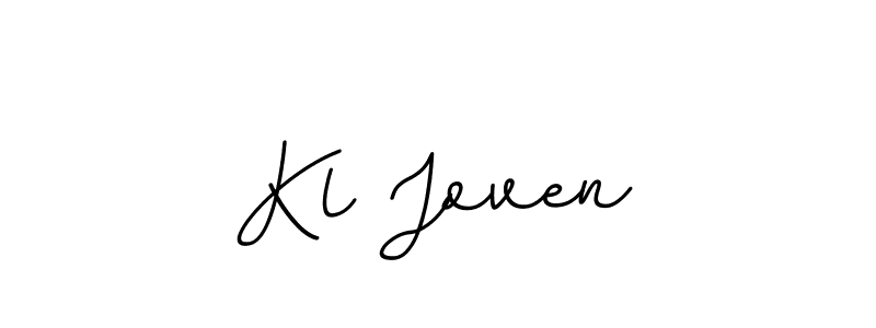 if you are searching for the best signature style for your name Kl Joven. so please give up your signature search. here we have designed multiple signature styles  using BallpointsItalic-DORy9. Kl Joven signature style 11 images and pictures png
