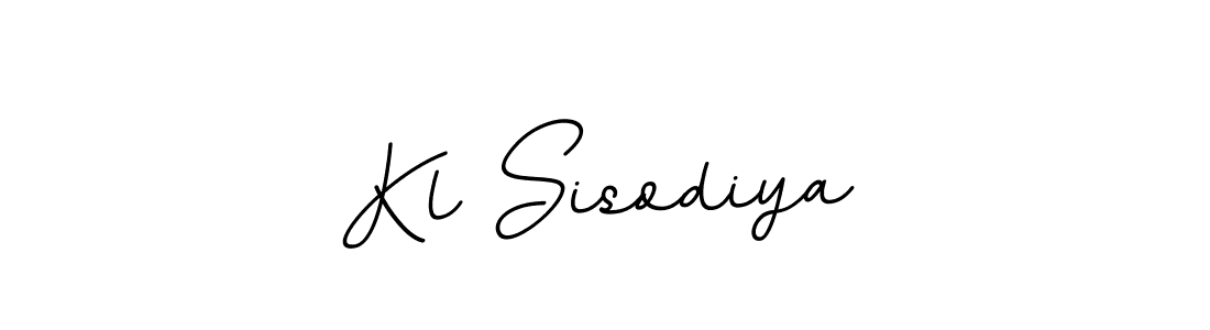 This is the best signature style for the Kl Sisodiya name. Also you like these signature font (BallpointsItalic-DORy9). Mix name signature. Kl Sisodiya signature style 11 images and pictures png