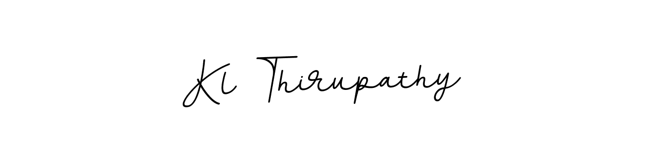 It looks lik you need a new signature style for name Kl Thirupathy. Design unique handwritten (BallpointsItalic-DORy9) signature with our free signature maker in just a few clicks. Kl Thirupathy signature style 11 images and pictures png