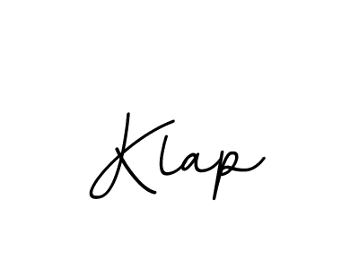 How to make Klap signature? BallpointsItalic-DORy9 is a professional autograph style. Create handwritten signature for Klap name. Klap signature style 11 images and pictures png