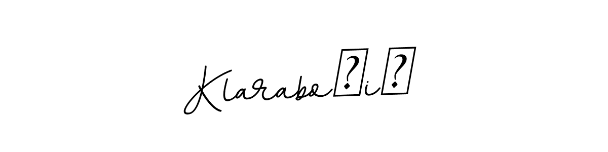 How to Draw KlaraboŽiĆ signature style? BallpointsItalic-DORy9 is a latest design signature styles for name KlaraboŽiĆ. KlaraboŽiĆ signature style 11 images and pictures png