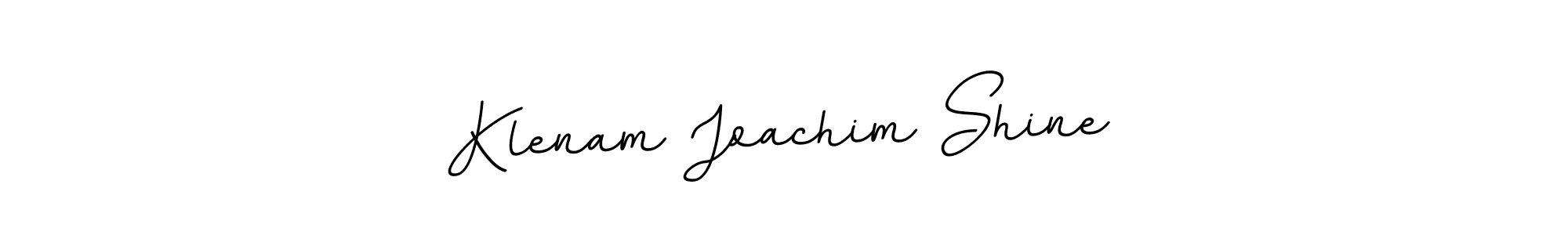This is the best signature style for the Klenam Joachim Shine name. Also you like these signature font (BallpointsItalic-DORy9). Mix name signature. Klenam Joachim Shine signature style 11 images and pictures png