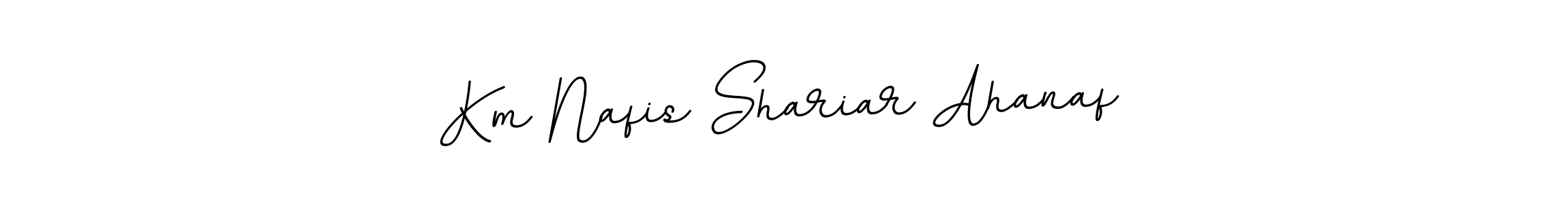 Similarly BallpointsItalic-DORy9 is the best handwritten signature design. Signature creator online .You can use it as an online autograph creator for name Km Nafis Shariar Ahanaf. Km Nafis Shariar Ahanaf signature style 11 images and pictures png