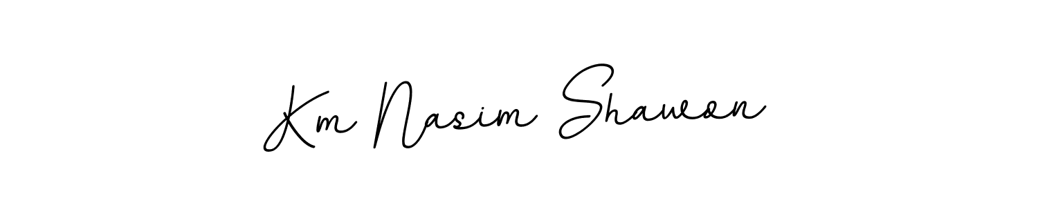 Make a beautiful signature design for name Km Nasim Shawon. Use this online signature maker to create a handwritten signature for free. Km Nasim Shawon signature style 11 images and pictures png