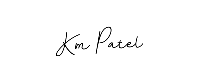 Km Patel stylish signature style. Best Handwritten Sign (BallpointsItalic-DORy9) for my name. Handwritten Signature Collection Ideas for my name Km Patel. Km Patel signature style 11 images and pictures png