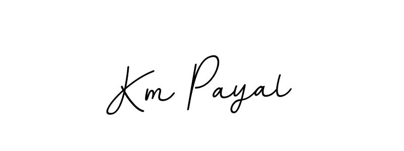 Use a signature maker to create a handwritten signature online. With this signature software, you can design (BallpointsItalic-DORy9) your own signature for name Km Payal. Km Payal signature style 11 images and pictures png