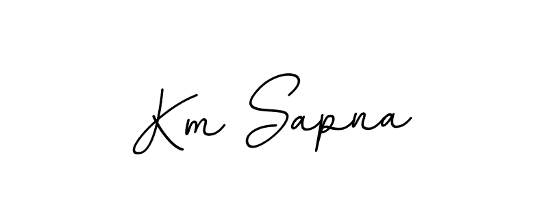 Also we have Km Sapna name is the best signature style. Create professional handwritten signature collection using BallpointsItalic-DORy9 autograph style. Km Sapna signature style 11 images and pictures png