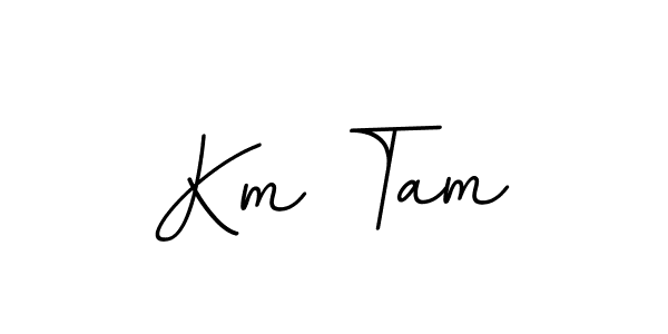 How to make Km Tam name signature. Use BallpointsItalic-DORy9 style for creating short signs online. This is the latest handwritten sign. Km Tam signature style 11 images and pictures png