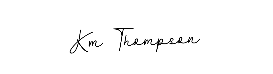 Make a beautiful signature design for name Km Thompson. Use this online signature maker to create a handwritten signature for free. Km Thompson signature style 11 images and pictures png