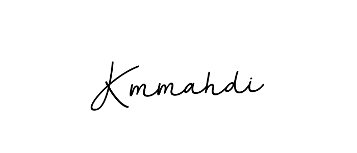 How to make Kmmahdi name signature. Use BallpointsItalic-DORy9 style for creating short signs online. This is the latest handwritten sign. Kmmahdi signature style 11 images and pictures png