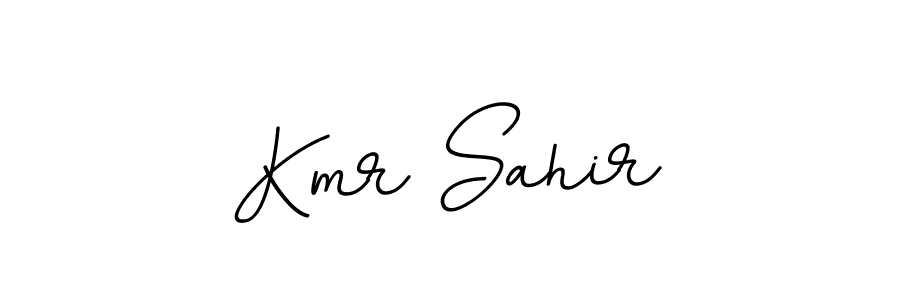 Design your own signature with our free online signature maker. With this signature software, you can create a handwritten (BallpointsItalic-DORy9) signature for name Kmr Sahir. Kmr Sahir signature style 11 images and pictures png