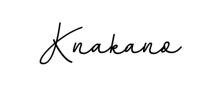 Personalize your online presence with Knakano signature rendered in elegant BallpointsItalic-DORy9 font. Great for website footers and blogs. Knakano signature style 11 images and pictures png
