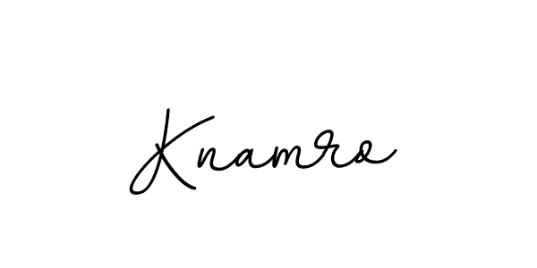 Make a beautiful signature design for name Knamro. With this signature (BallpointsItalic-DORy9) style, you can create a handwritten signature for free. Knamro signature style 11 images and pictures png