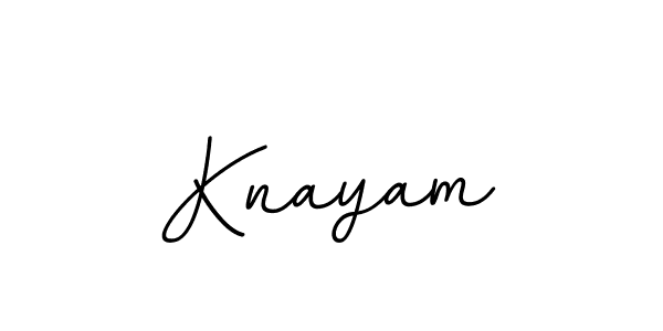 Design your own signature with our free online signature maker. With this signature software, you can create a handwritten (BallpointsItalic-DORy9) signature for name Knayam. Knayam signature style 11 images and pictures png