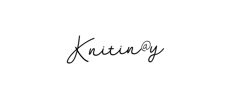 You should practise on your own different ways (BallpointsItalic-DORy9) to write your name (Knitin@y) in signature. don't let someone else do it for you. Knitin@y signature style 11 images and pictures png
