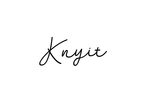 Design your own signature with our free online signature maker. With this signature software, you can create a handwritten (BallpointsItalic-DORy9) signature for name Knyit. Knyit signature style 11 images and pictures png