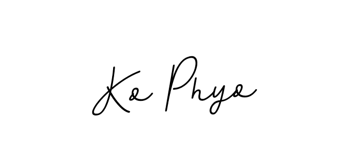 It looks lik you need a new signature style for name Ko Phyo. Design unique handwritten (BallpointsItalic-DORy9) signature with our free signature maker in just a few clicks. Ko Phyo signature style 11 images and pictures png