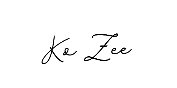 Also You can easily find your signature by using the search form. We will create Ko Zee name handwritten signature images for you free of cost using BallpointsItalic-DORy9 sign style. Ko Zee signature style 11 images and pictures png