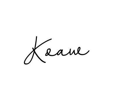 Design your own signature with our free online signature maker. With this signature software, you can create a handwritten (BallpointsItalic-DORy9) signature for name Koaw. Koaw signature style 11 images and pictures png