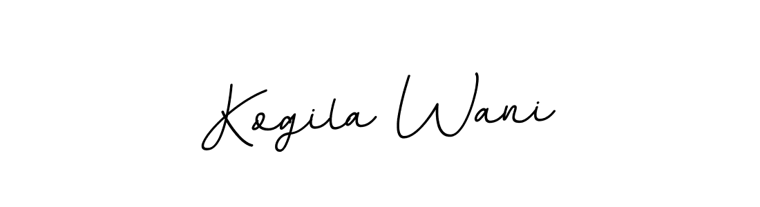 Use a signature maker to create a handwritten signature online. With this signature software, you can design (BallpointsItalic-DORy9) your own signature for name Kogila Wani. Kogila Wani signature style 11 images and pictures png