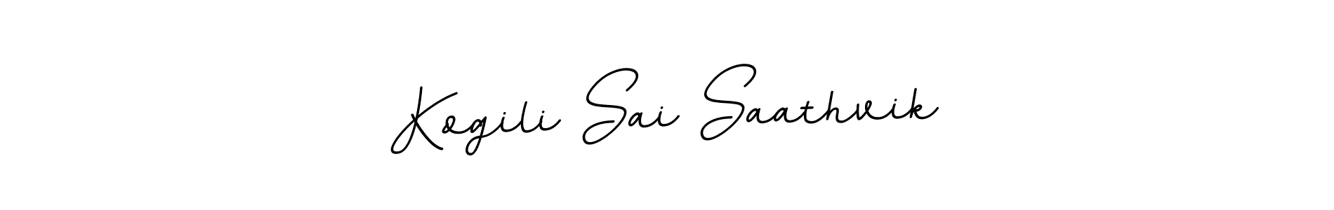 Design your own signature with our free online signature maker. With this signature software, you can create a handwritten (BallpointsItalic-DORy9) signature for name Kogili Sai Saathvik. Kogili Sai Saathvik signature style 11 images and pictures png