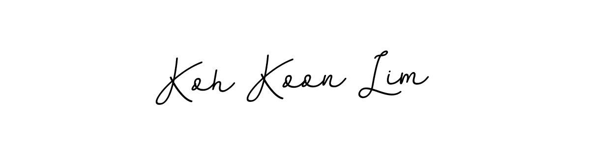 Make a beautiful signature design for name Koh Koon Lim. With this signature (BallpointsItalic-DORy9) style, you can create a handwritten signature for free. Koh Koon Lim signature style 11 images and pictures png